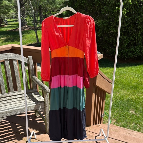 Marine Layer Maeve Colorblock Maxi Sundress - Picture 1 of 10